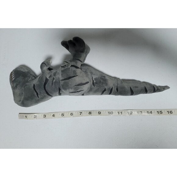 Tyrannosaurus Rex Dinosaur 16 inch Plush T-Rex Gray Soft Stuffed Animal Toy - Picture 6 of 6